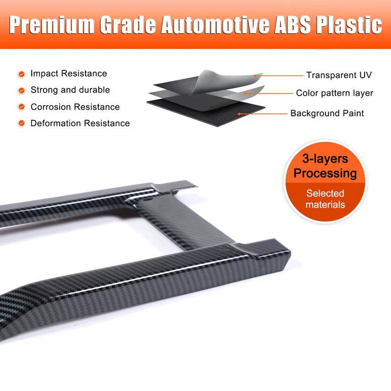 Suetlcoity Becherhalter Abdeckung in Carbon-Faser-Optik für Toyota Yaris Kreuz 2024 2025, Schwarz - Bild 3
