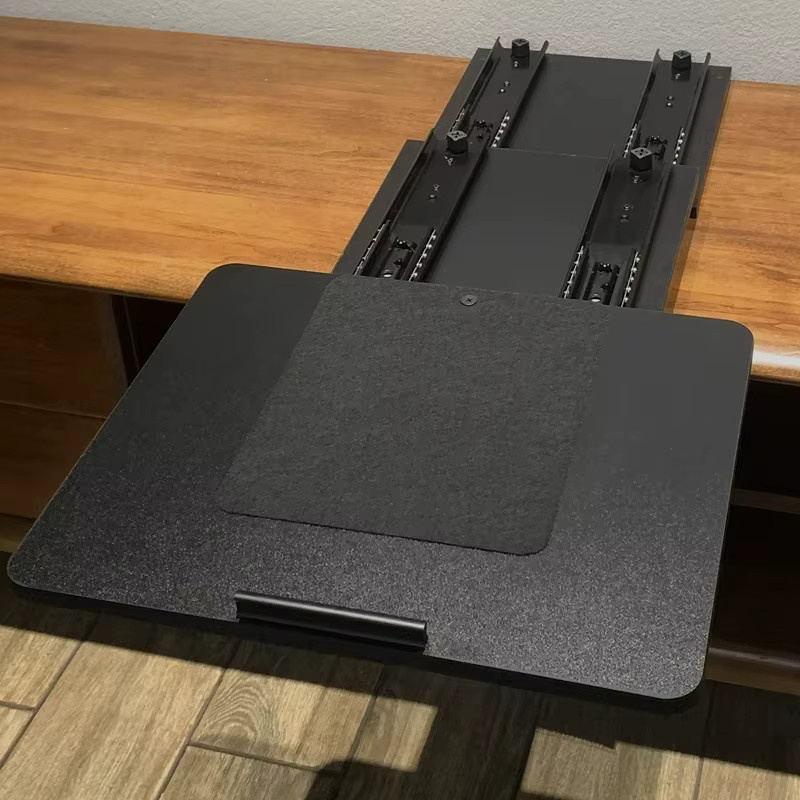 GZWENJIE Manuelle Teleskopbühne für UST-Projektor und Laser-TV-Slider, Schwarz, Teleskophub bis zu 80 cm - Bild 2