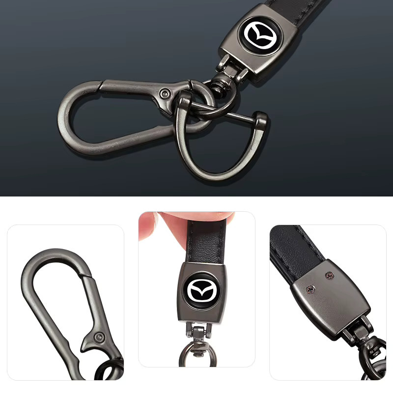 Mazda Schlüsselanhänger, Metall, Leder - Bild 5