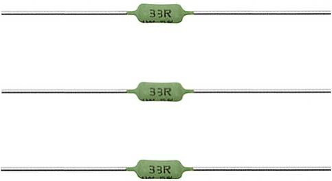 Vishay AC03000001007JAC00 Draht-Widerstand 0,1 Ohm axial bedrahtet grün 5% - Bild 1