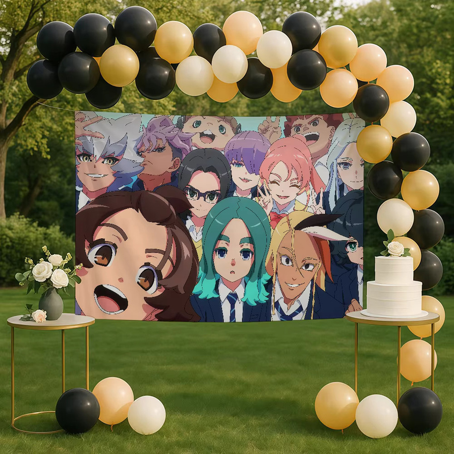 Eleven Road Inazuma Banner Flagge in Multicolour, klassisches Design für Innen und Außen, B/H: 60 x 40 cm - Bild 4