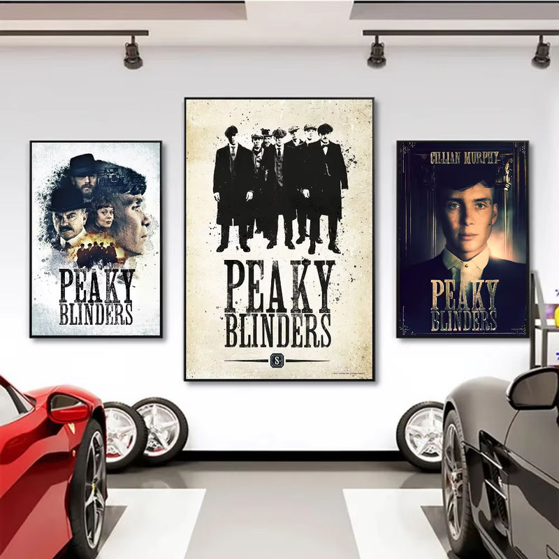 Wasserdichter Peaky Blinders Filmplakat Aufkleber in Vintage-Optik für deine Wanddekoration, mehrfarbig und rechteckig - Bild 4