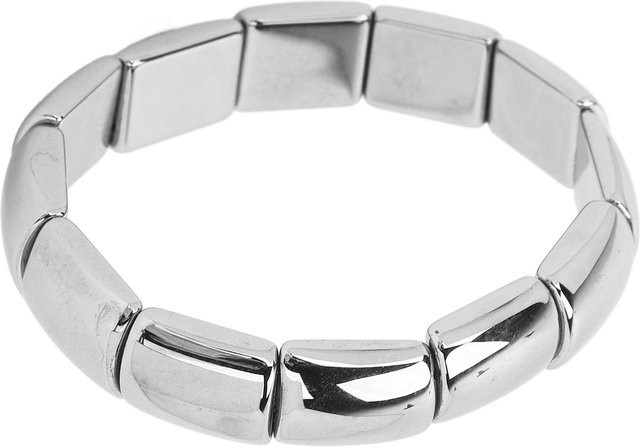 Koogeelife Terahertz-Armband, rechteckige Perlen, Weiß, Unisex - Bild 1