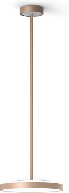 Serien Lighting Slice² PI Suspension L LED-Pendelleuchte Crémant-Tube in Weiß und Gold/Messing mit warmweißem Licht (3000K) - Bild 1