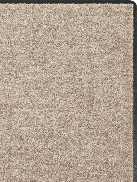 Salonloewe Fußmatte quadratisch in Sand und Beige mit rutschfester Gummiunterseite - Bild 1