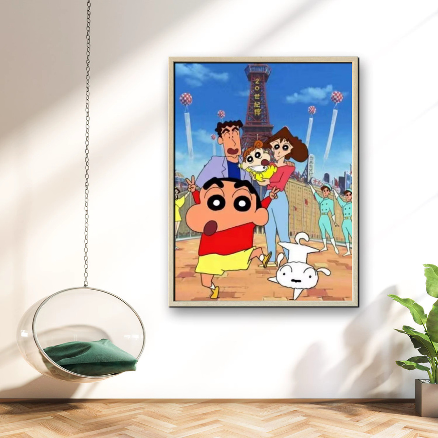Potdemiel Crayon Shin Chan DIY Diamond Painting Set für Erwachsene, rundes Mosaik-Malset in Multicolour zur Wanddekoration, B/H: 40 x 30 cm - Bild 2