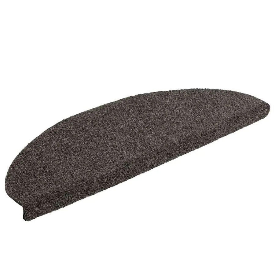 vidaXL Stufenmatten selbstklebend Anthrazit Halbrund aus Nadelvlies, 15 Stück, B: 65 cm, T: 21 cm, H: 4 cm - Bild 2
