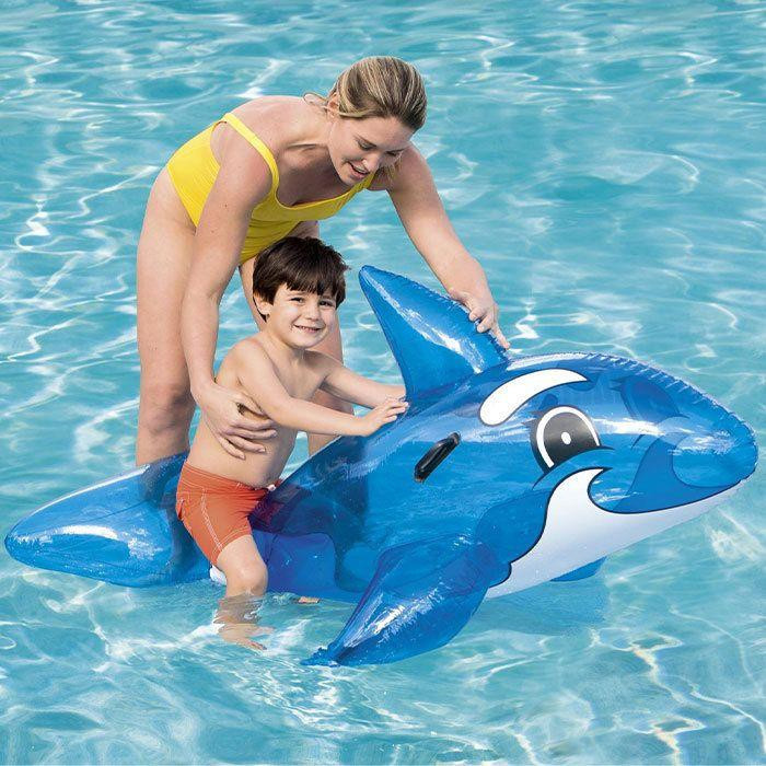 LG-EXPRO Aufblasbarer Delfin bunt aus Kunststoff - Bild 3