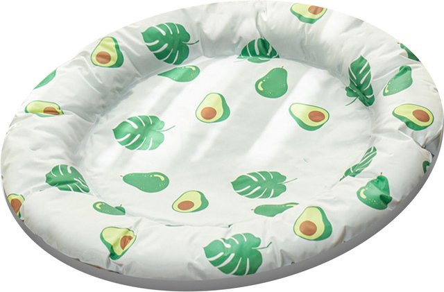Selbstkühlende Haustier-Schlafmatte mit Avocado-Muster für Hunde und Katzen aus atmungsaktivem Polymergel - Bild 1