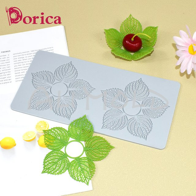 Dorica Silikon Backform Blatt Design für Sugarcraft und Schokolade zur Dekoration von Desserts und Kuchen - Bild 1