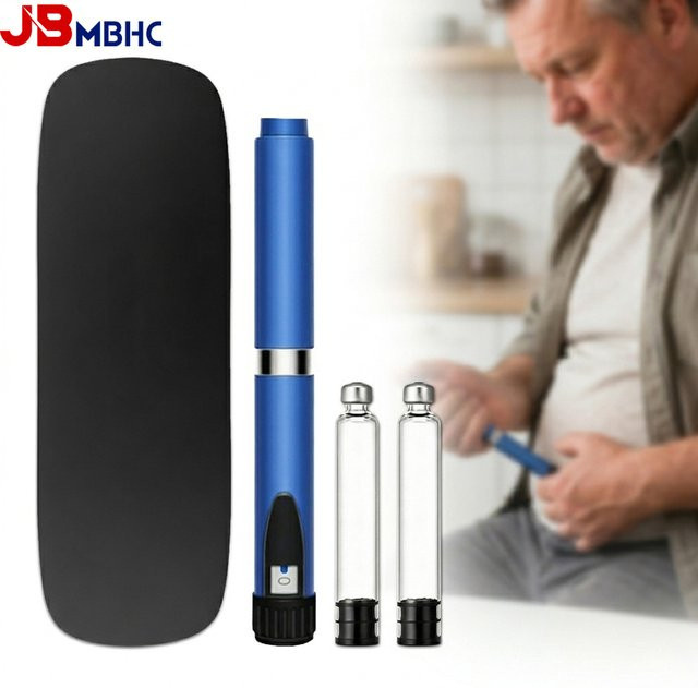 JBMBHC Peptid-Injektionspen, Wiederverwendbarer Injektor mit Reiseetui & 2 Kartuschen, Unisex - Bild 1