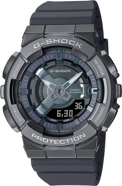 Casio G-Shock Classic Armbanduhr, Analog-Digital, Quarz, Edelstahl, 42 mm, Damen - Bild 1