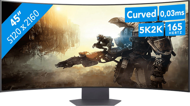 LG UltraGear 45GX950A-B OLED Gaming-Monitor, 44,5 Zoll, Curved, 5K, Schwarz - Bild 1
