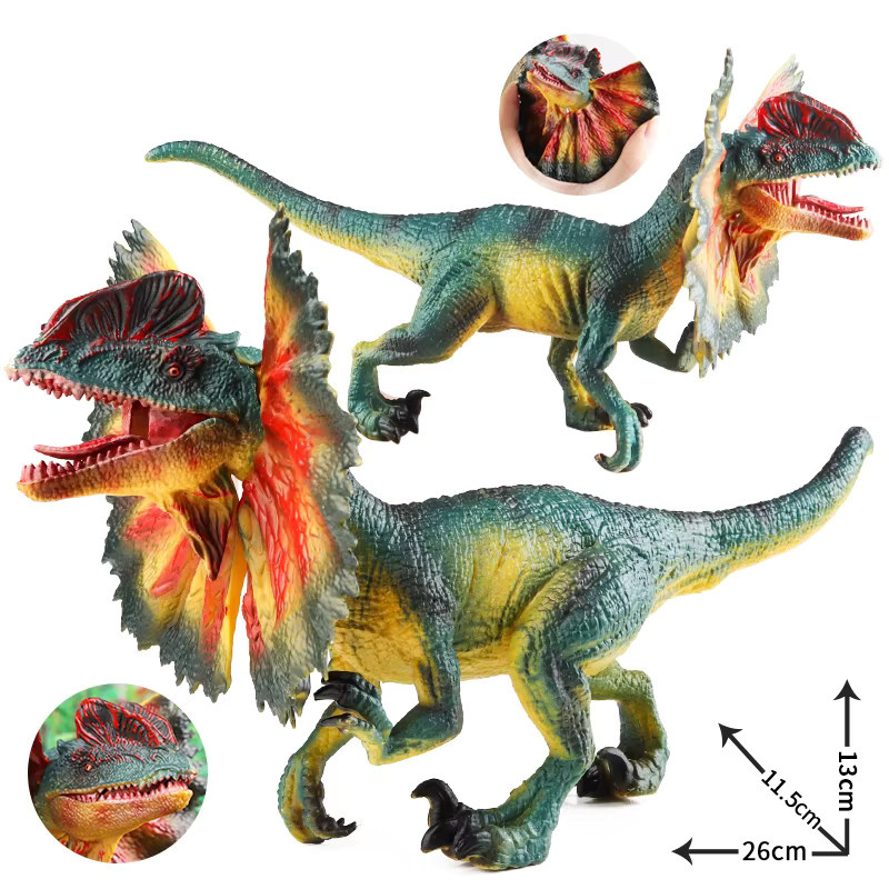 Oenux Jurassic Fleischfressender Dilophosaurus, Actionfiguren, Dinosaurier - Bild 2