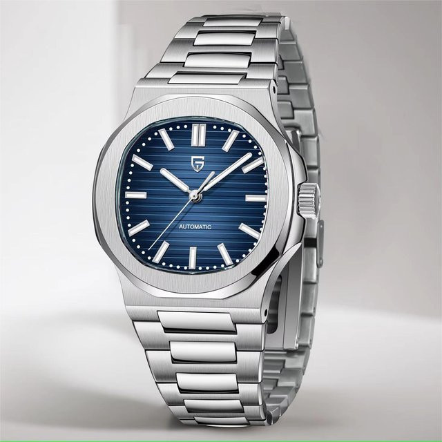 PAGANI DESIGN Armbanduhr, Automatik, Edelstahl, Blau, Herren - Bild 1