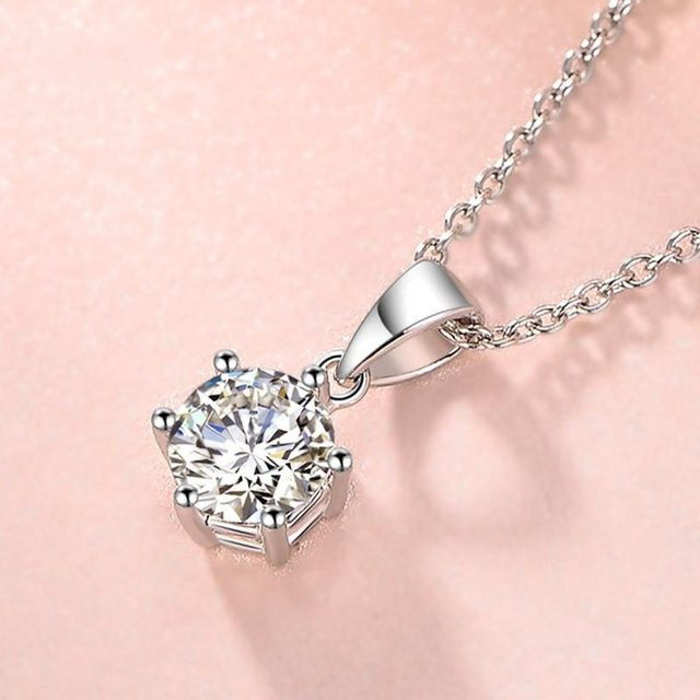 Lucky Star Jewelry Halskette, 925 Silber, Diamant, Zirkonia, Damen - Bild 1