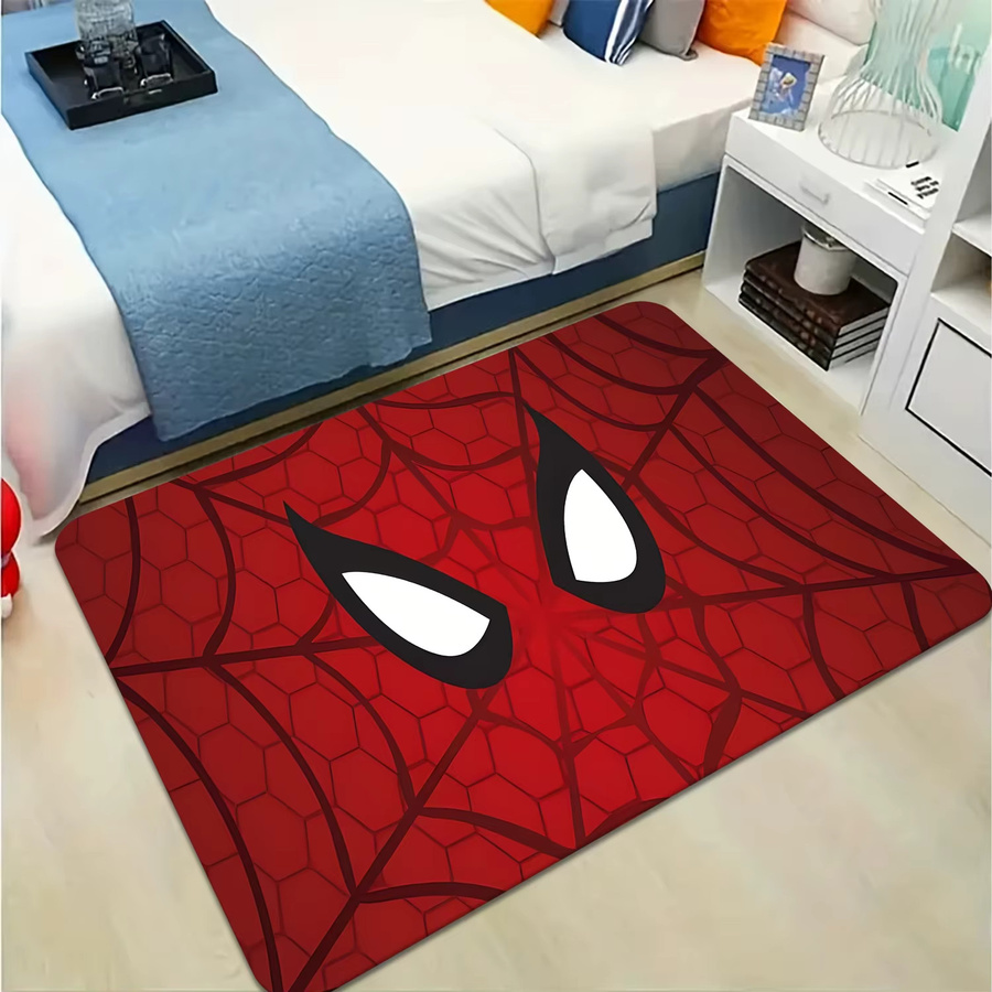 Beast Kingdom Marvel Bodenmatte mit Spider-Man, Iron Man und Hulk Motiv in Rot, B/T: 60 x 60 cm, Maschinenwaschbar - Bild 5
