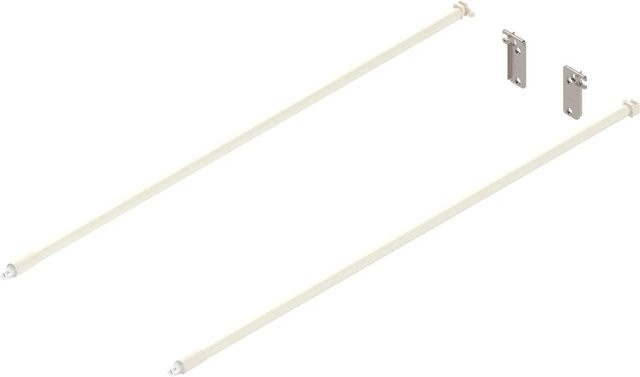 Blum Reling-Set Metabox für Frontauszug aus Stahl in Cremeweiß, Länge: 550 mm - Bild 1