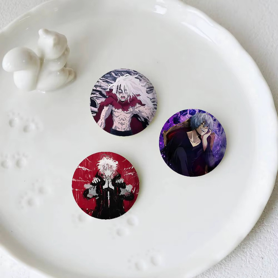 Brosche Tomura Shigaraki Anime, Runde Brosche, Unisex - Bild 2