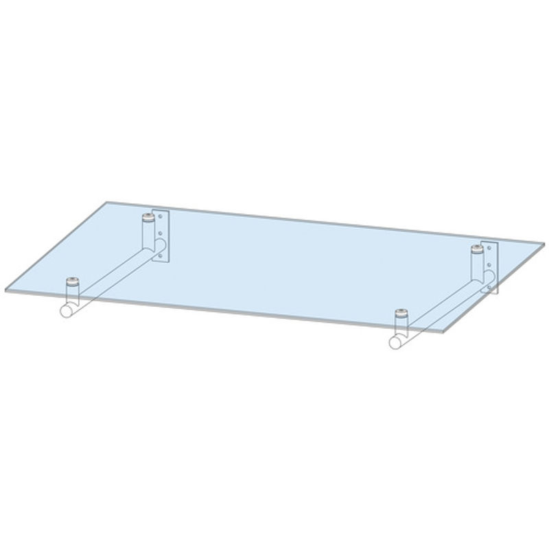 GUTTA Vordach HD aus Verbund-Sicherheits-Glas (VSG) in Edelstahloptik und Transparent, Silberfarben - Bild 3