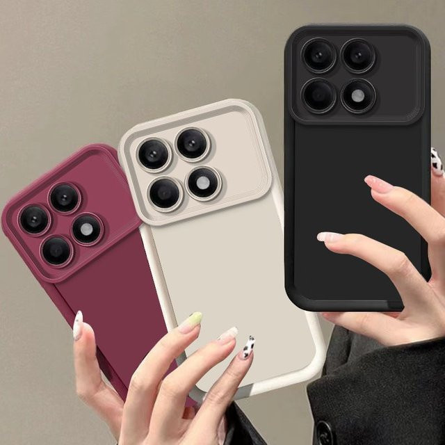 Xiaomi Poco F8 Pro 5G Handyhülle Luxus Candy Matte Weiche Abdeckung in Schwarz - Bild 1