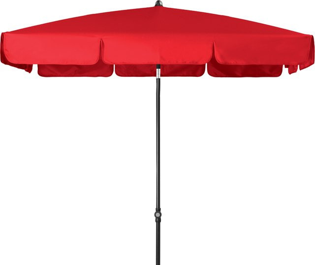 Doppler Mittelstockschirm Sunline Waterproof Neo in Rot mit UV 80+ Schutz, B/T: 185 x 120 cm - Bild 1