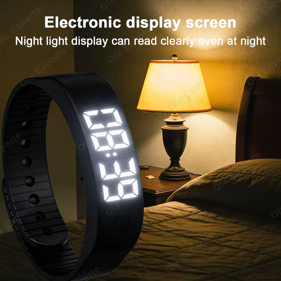Ola Esporte Fitness Tracker HT30 Smart-Armband mit LED-Display in Schwarz, Wasserdicht, Unisex - Bild 4