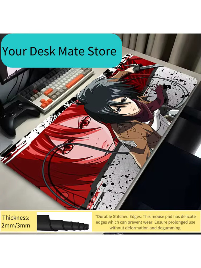 Bandai Anime Mauspad XXL Mikasa Attack on Titan Schreibtischunterlage Multicolour - Bild 2