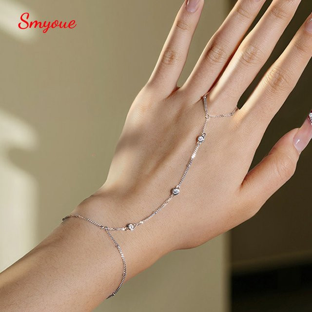 Smyoue Armband, 925 Silber, Moissanit, Damen, 14–21 cm - Bild 1