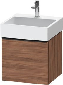 Duravit Waschtischunterschrank D-Neo, wandhängend, Weiß/Nuss Natur, 1 Auszug, B: 48,4 cm, T: 44,2 cm - Bild 1