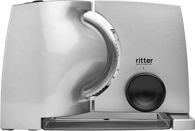 RITTER Allesschneider Compact 1 in Silber/Schwarz mit 65 Watt und Wellenschliffmesser - Bild 1