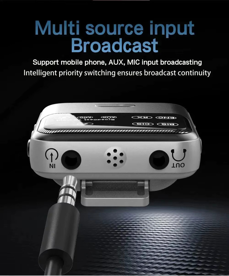 kebidumei Bluetooth 6.0 Audioempfänger und Sender in Schwarz mit AAC, aptX-LL/HD/AD, LC3 und Mikrofon für Wireless Stereo Musik - Bild 3