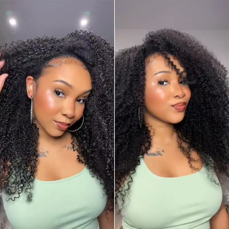 hairmoda Halbperücke, Echthaar, 250% Kinky Curly, 3-in-1 - Bild 6