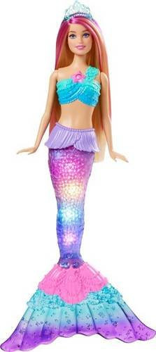 Mattel Barbie Malibu Zauberlicht Meerjungfrau Puppe in Pink - Bild 1