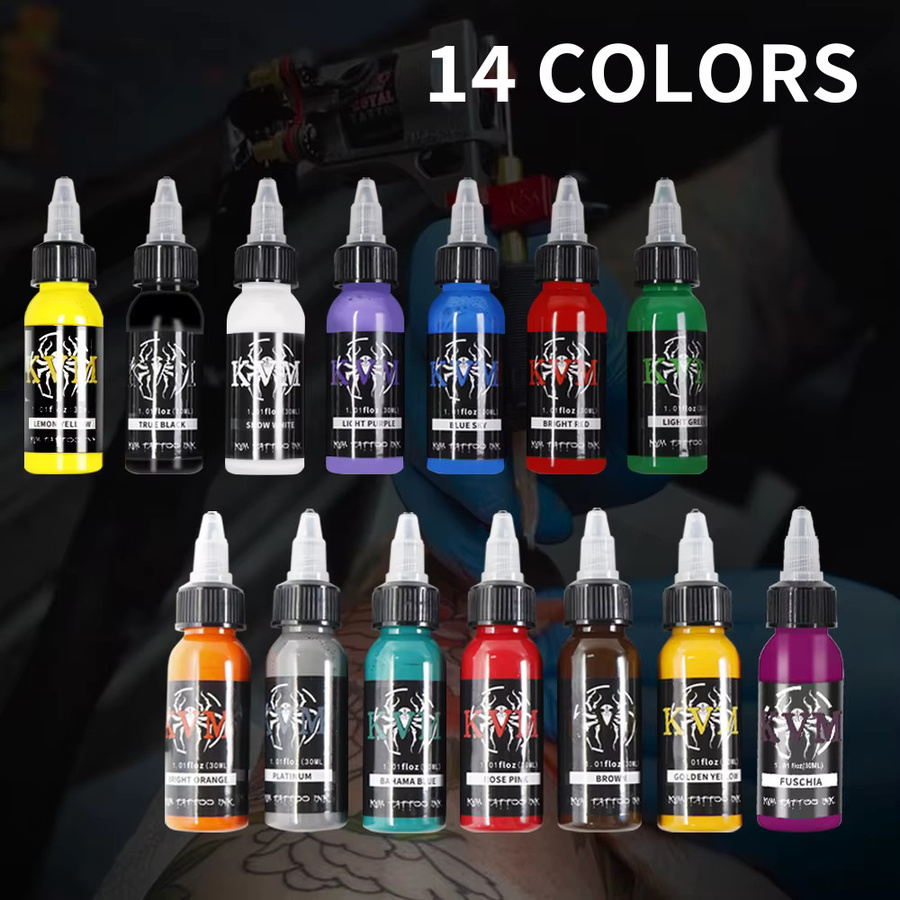 KVM Tattoo Tinte, 30 ml, 14 Farben - Bild 4