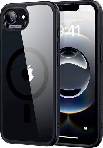 ESR Classic Hybrid HaloLock Backcover für Apple iPhone 17e und iPhone 16e, Transparent Schwarz, MagSafe kompatibel - Bild 1