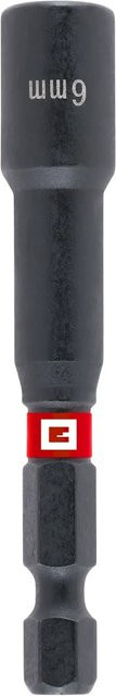 Einhell Impact Sechskant-Steckschlüssel mit 1/4 Zoll E 6.3 Schaft und 6 mm Bit in Rot-Schwarz aus Stahl - Bild 1
