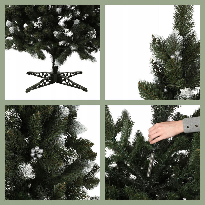 KADAX Künstlicher Weihnachtsbaum Diamond Pine Kiefer in Silber, Höhe: 180 cm - Bild 4