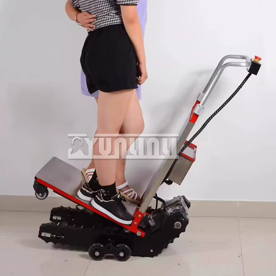 YunlinLi Elektrisches Treppensteigerfahrzeug mit Kettenpanzer für bis zu 425 kg Traglast, Raupen-Typ Handwagen für den Lastentransport - Bild 3