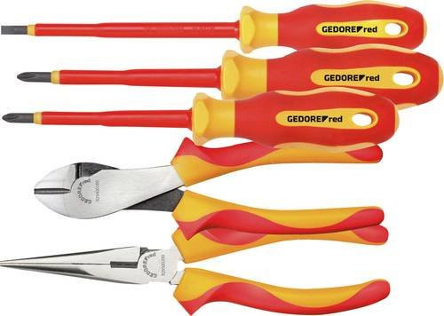 Gedore RED VDE-Werkzeugsatz aus Chrom-Molybdän-Stahl und Edelstahl in Rot - Bild 1