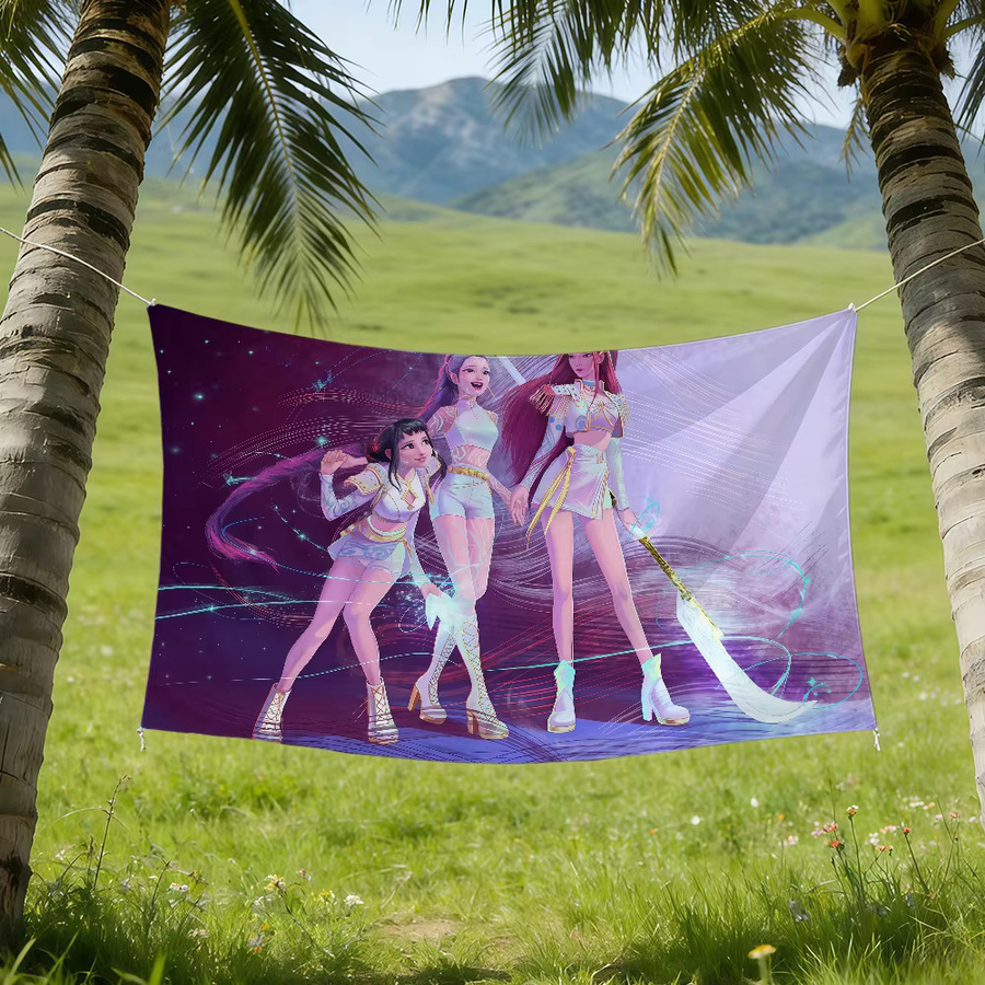 Hasbro K-KPop D-Demon H-Hunters Filmflagge, Mehrfarbig, B: 60,0 cm, H: 40,0 cm - Bild 3