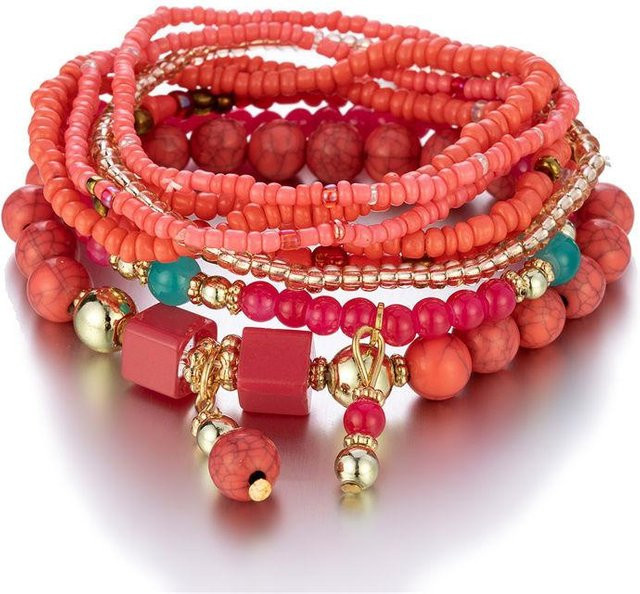 YIRAN Armband-Set, Perle, Bunt, Zinnlegierung, Unisex - Bild 1