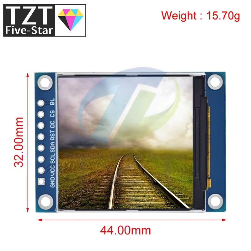 TZT TFT Display Modul 1,54 Zoll HD IPS LCD LED Bildschirm 240x240 SPI Schnittstelle ST7789 für Arduino - Bild 2