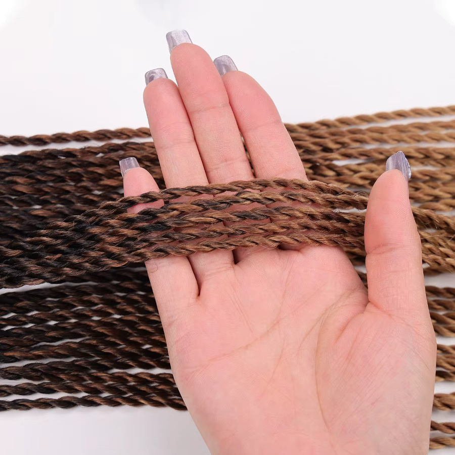 JIAMEISI Synthetisches senegalesisches Twist-Häkelhaar, 45,7 cm, 35 Strähnen - Bild 4