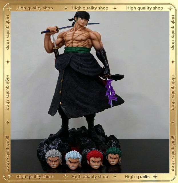 Bandai One Piece Roronoa Zoro GK-Statue, PVC-Figur, 50cm - Bild 1