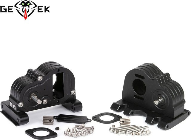 MALOM RC 1/10 RC Crawler Getriebe LCG Getriebe mit R2 Getriebe, Metall, Schwarz - Bild 1