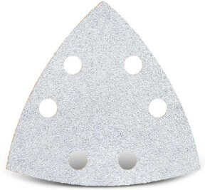 Menzer Klett-Schleifblätter für Multischleifer, Körnung K150, Durchmesser 93 mm, 6-Loch, Farbe Grau, 50er Packung - Bild 1