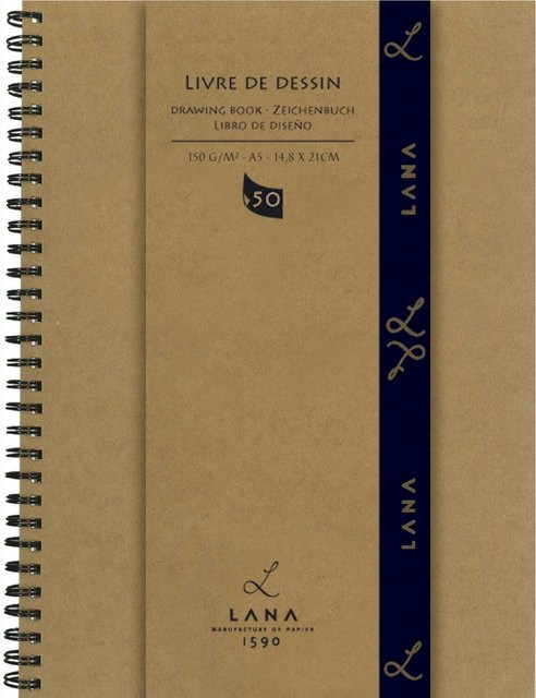 Hahnemühle Skizzenbuch Livre de Dessin A5, 50 Blatt, 150g/m², naturweiß - Bild 1