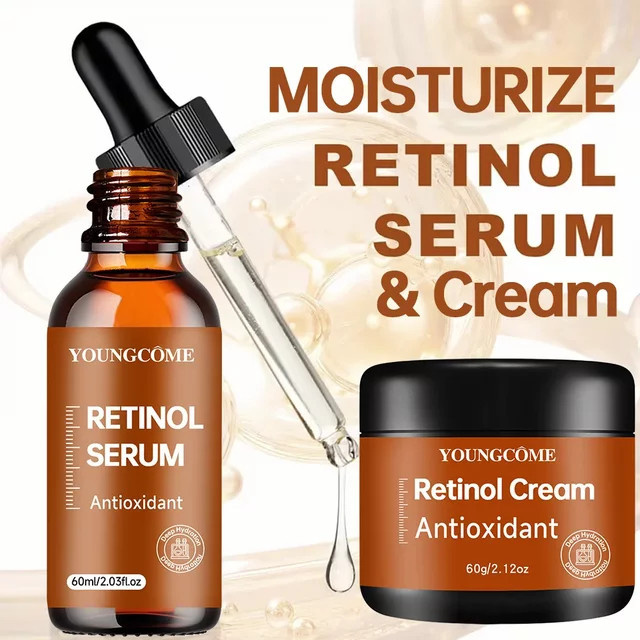 YOUNGCOME Retinol-Creme und Serum-Set, Gesichtspflege, Reife Haut - Bild 1