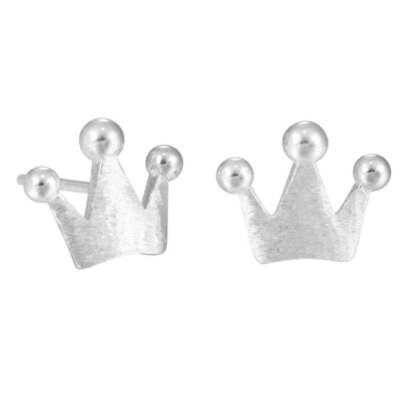 GaGa-Duck Ohrstecker 925 Silber, Krone - Bild 5